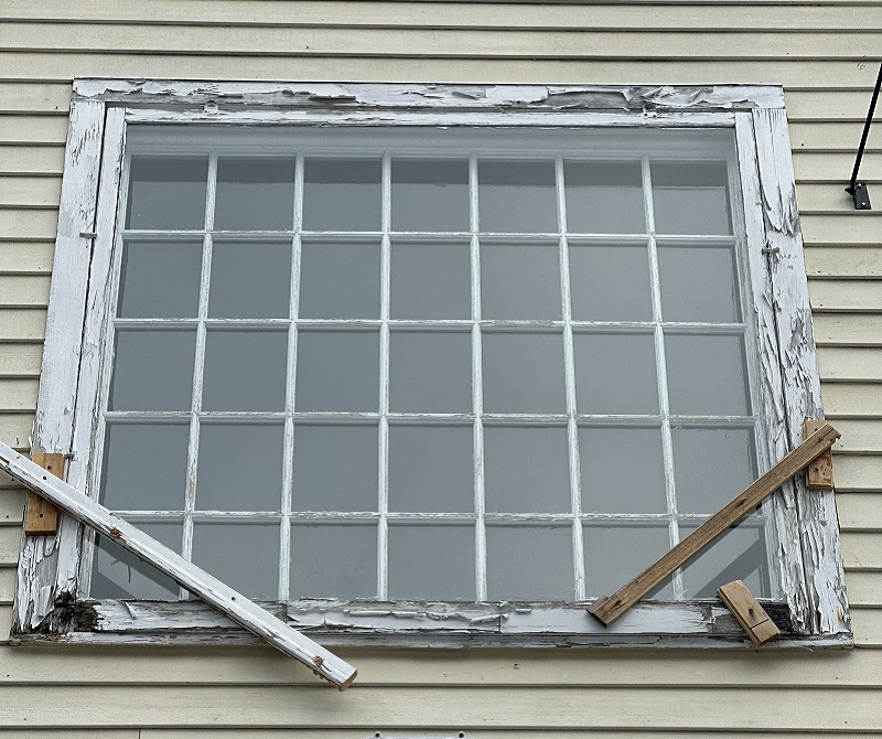 Rotted picture window in Redding, CT
